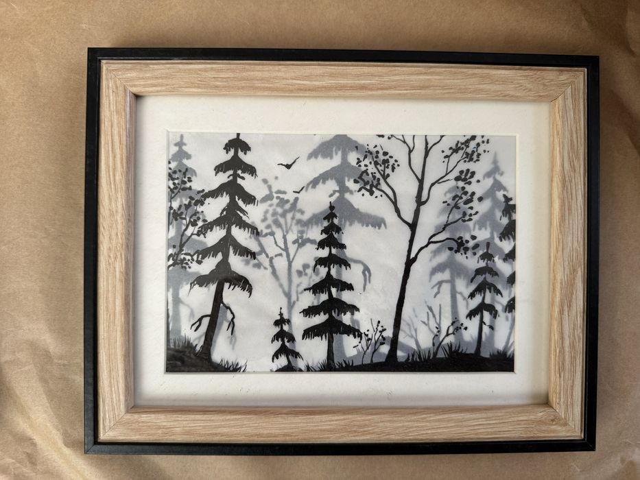 Tablouri grafice cu tematica forestiera