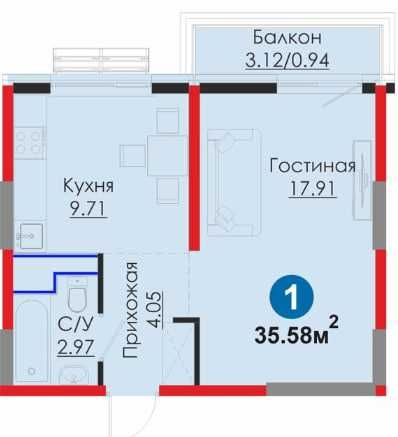 Мирабадский район, 1 комнатная, ПЕРВЫЙ взнос=12 061 у.е.КЛЮЧИ сразу!