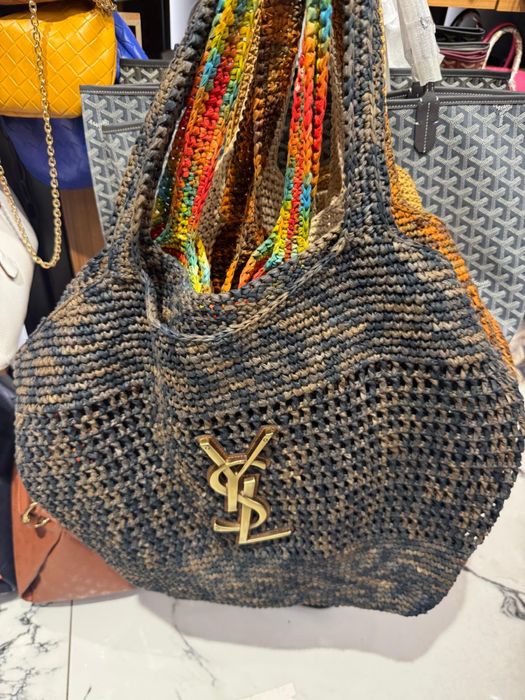 Ysl плетена чанта