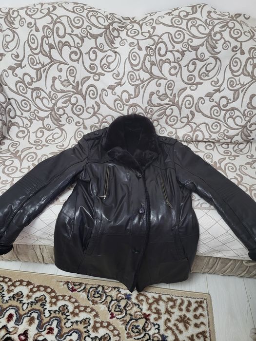 Кожаную дубленку