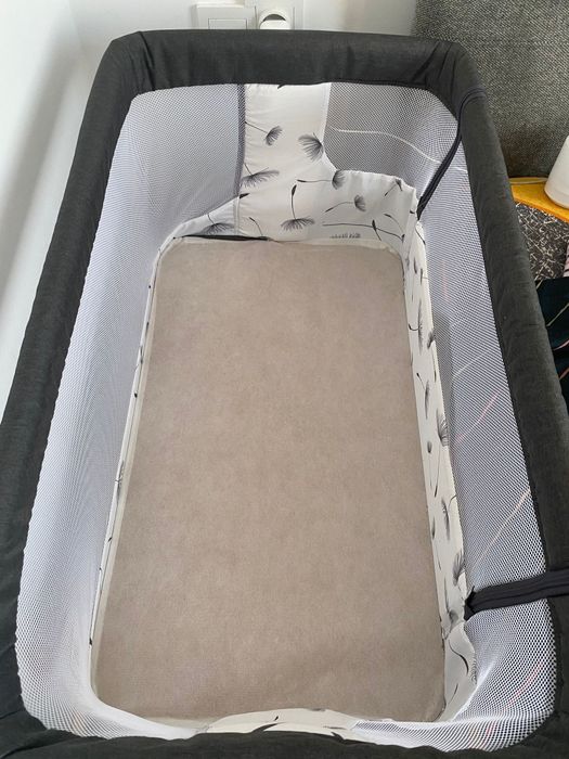 Patut co-sleeper, Lionelo, Aurora, 3 in 1 + 2 husă de saltea