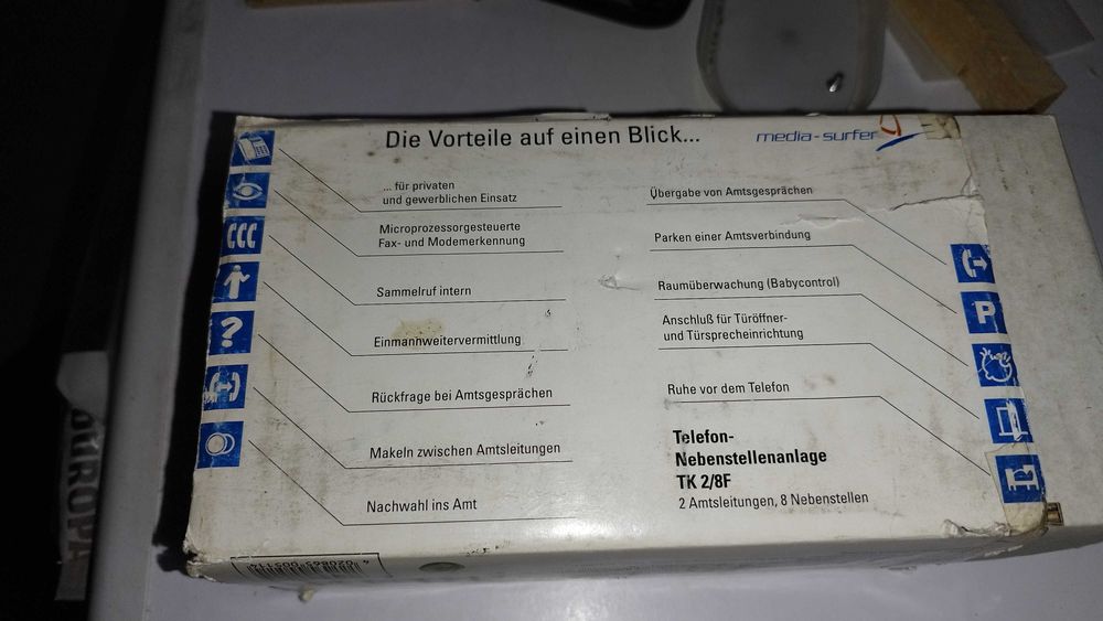 Телефонна централа немска  - telefon nebenstellenanlage ТК 2/8F