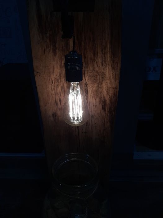 Vand lampa decorativa unicat hand made, veioza, lampadar