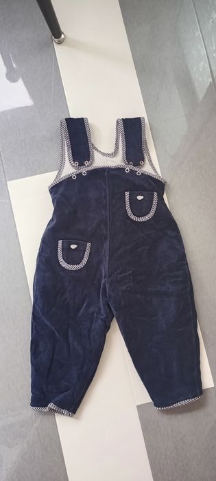 Подплатен велурен гащеризон 12-18 м