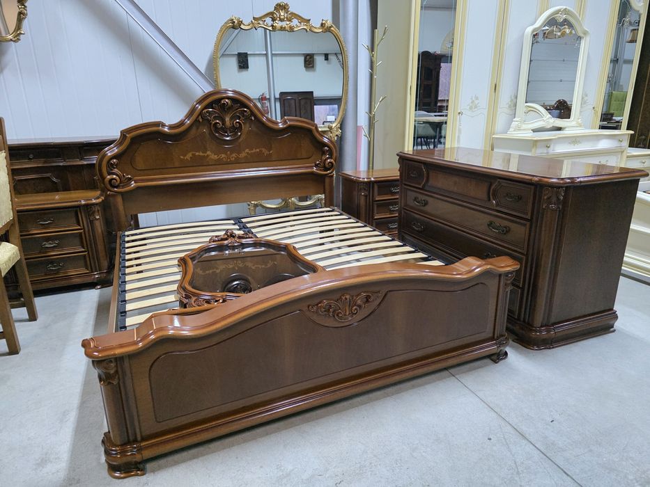 Set de dormitor  lemn masiv fara dulap