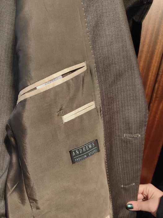 Mъжки костюм - Andrews - официален, нов, размер 48