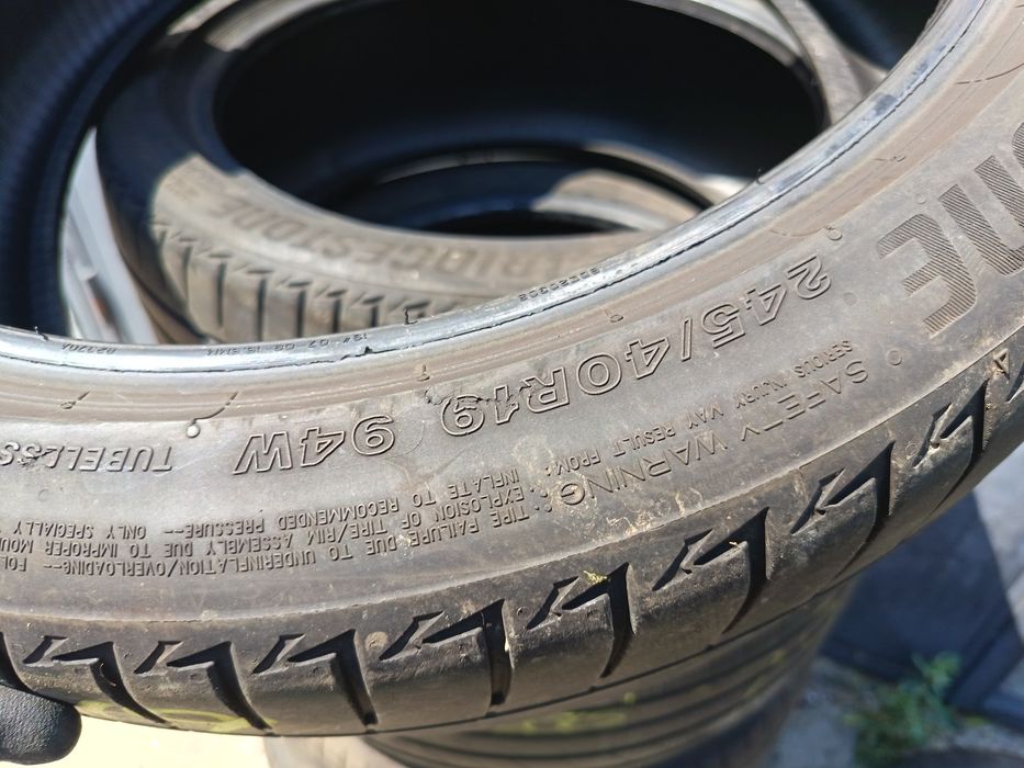 Anvelope vara 245 40 19 Bridgestone 2022 5mm