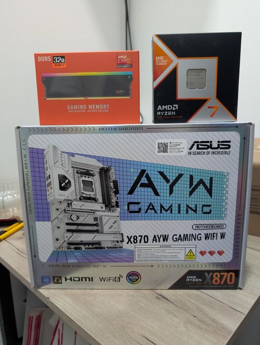 Абсолютно новый комплект на Ryzen 7 9850X3D