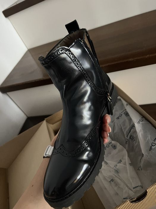 Ghete massimo dutti piele naturala- cizme mango