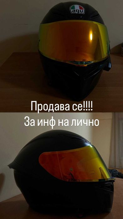 Каска AGV черен мат Размер S