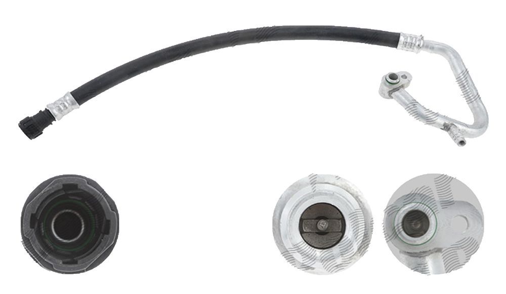 Conducta aer conditionat Alfa Romeo Mito; Fiat Grande Punto/Evo/Punto, 1.4 T-Jet, 1.4, 1.4 Multiair, 1.4 TB, 1.2, Material: aluminiu; cauciuc,