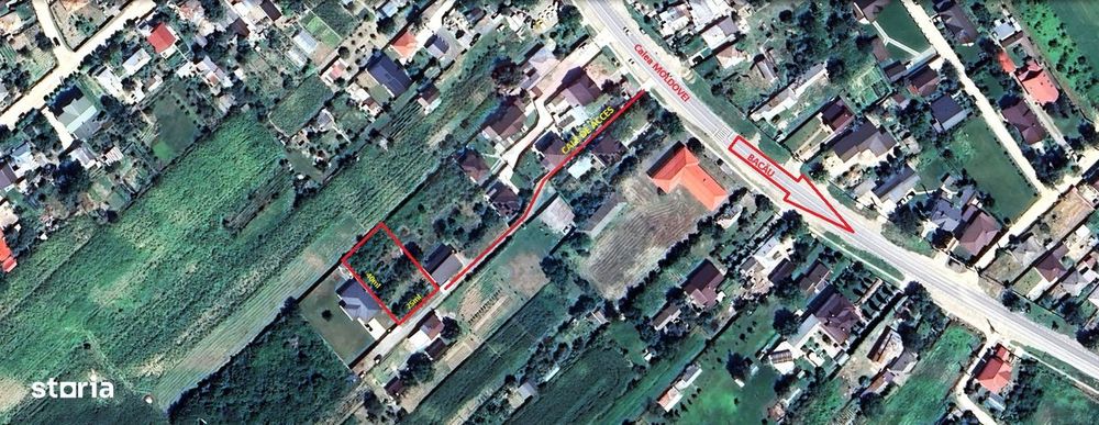 De vânzare 1.000mp, Teren Lilieci / Calea Moldovei