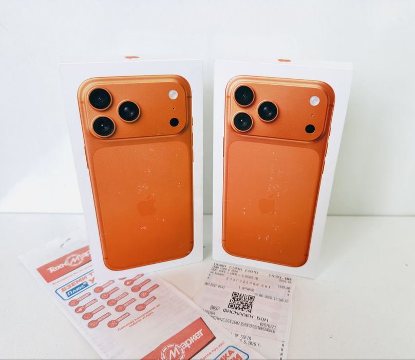 НОВ!iPhone 17 Pro Max 256GB Cosmic Orange 2г.ГАРАНЦИЯ Техномаркет!