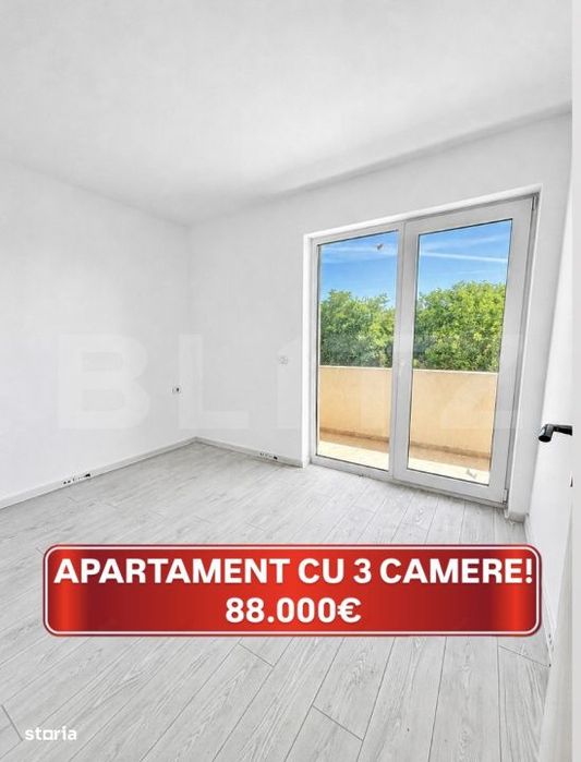 Super Pret! Apartament Cu 3 Camere! Giroc