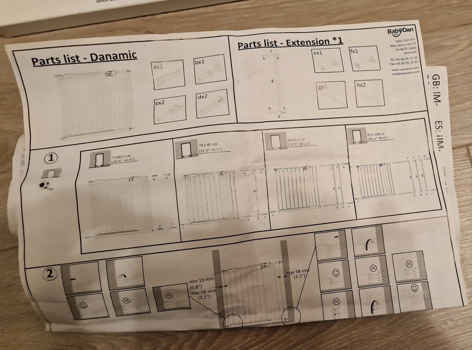 Преграда за врата/стълби  Babydan Danamic