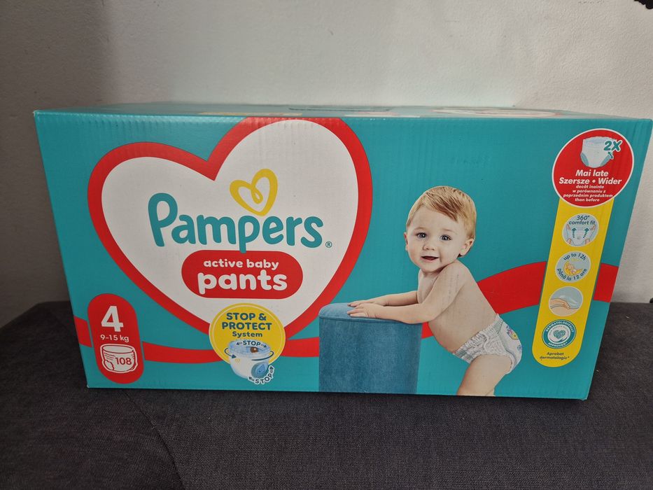 Pampers active baby pants nr. 4, 108 buc