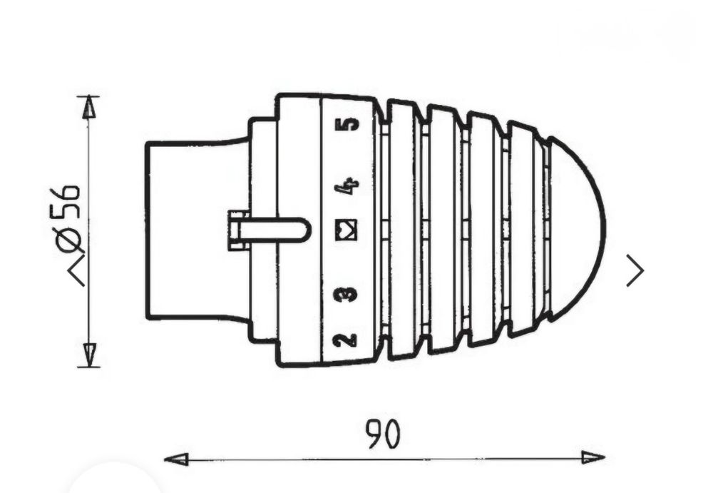 Радиатори, термостатна  глава  HERC DE LUXE, комплект