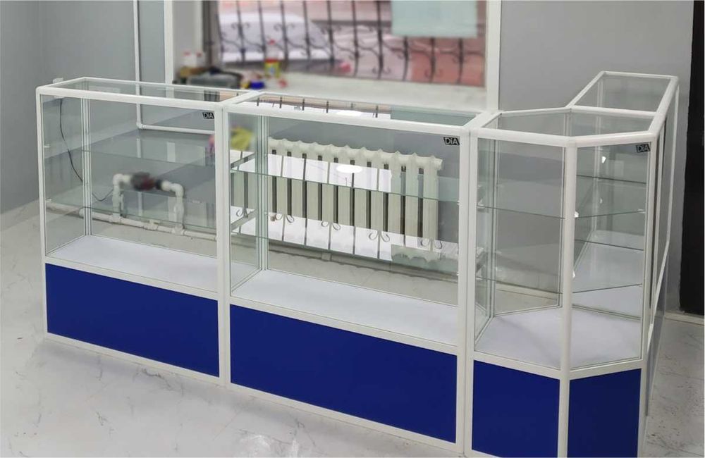 Oynaly prilavkalar, Акция,  savdo uskunalari vitrinalar stellajlar