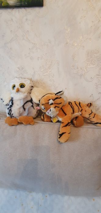 Совенок,100. Тигрёнок 80.новые пуИк чехол можно  стирать.