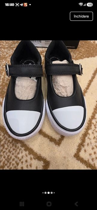 Converse noi, mărimea 25