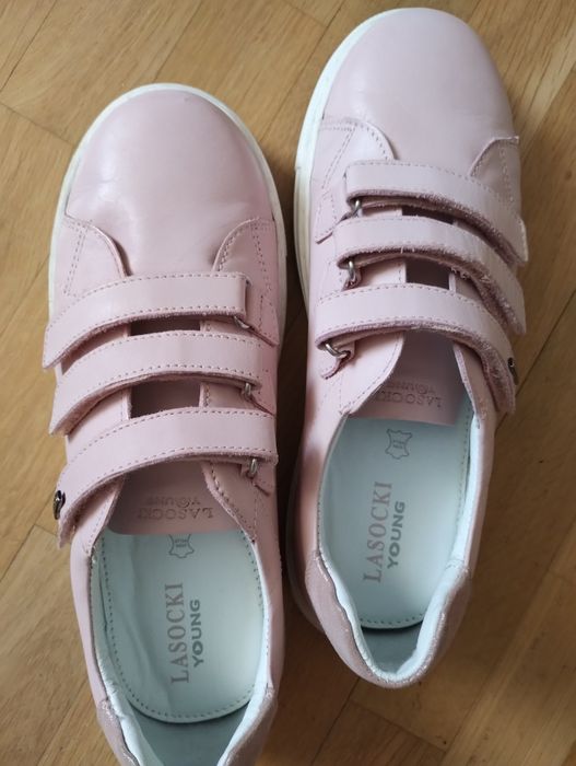 Adidași fete roz din piele naturala