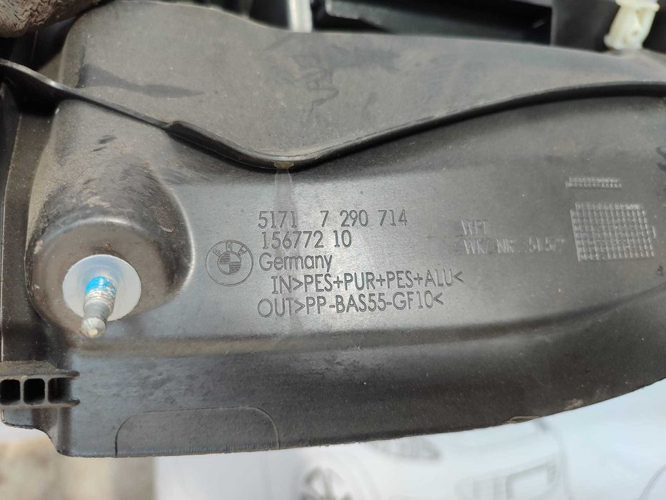 Scut Perete Despartitor Motor BMW Seria 1 (F40) Hatchback 2019–2024 / Cod OEM 5171 7290714 (5D2)