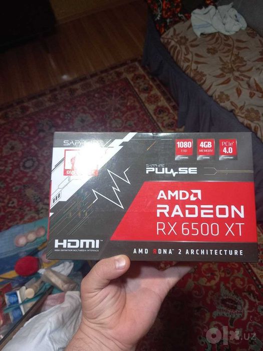 Sapphire pulse amd radeon  rx 6500 xt видео карта совершенно новая