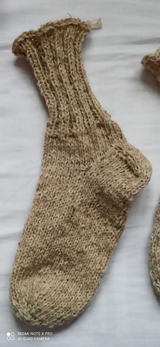 Плетени вълнени чорапи