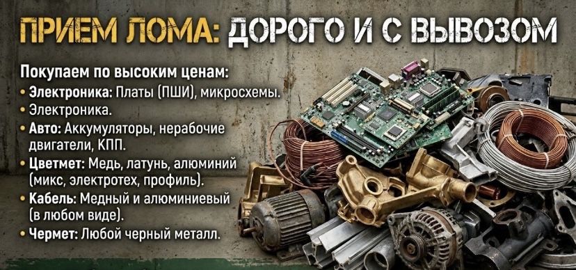 Прием Алюминй самовывоз есть 24/7