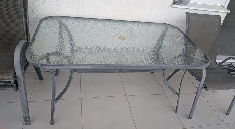 Set mobilier terasă – masă + 6 scaune