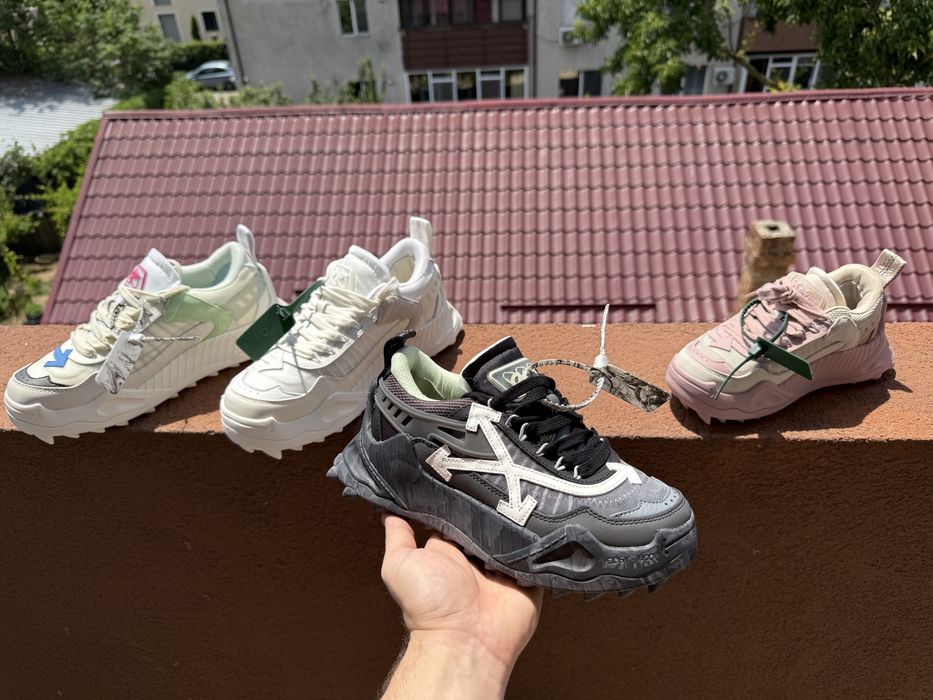 Adidasi Off White ODSY piele naturala Premium