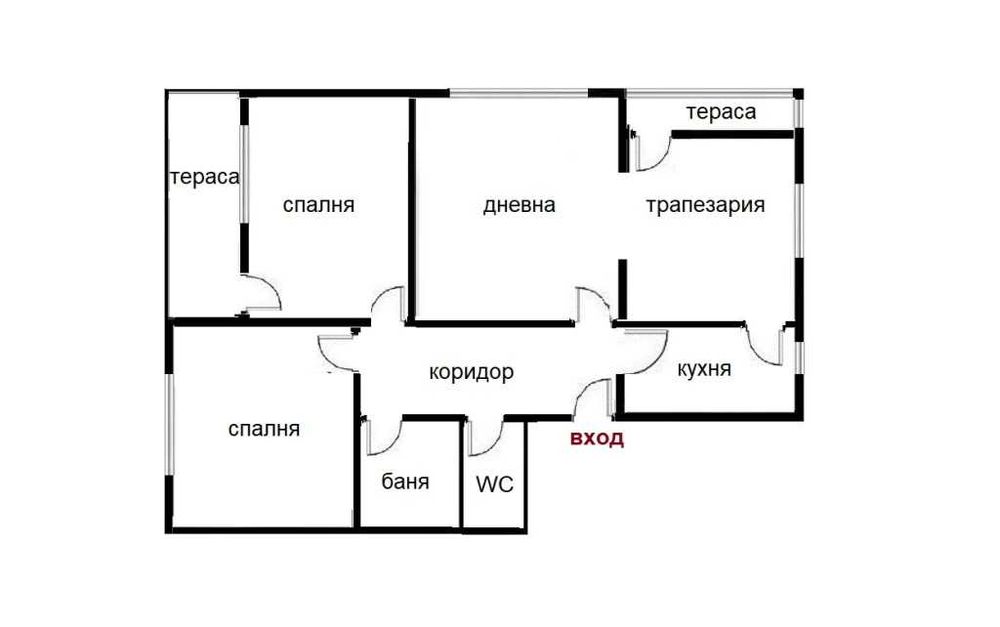 Тристаен апартамент за продажба в Бургас