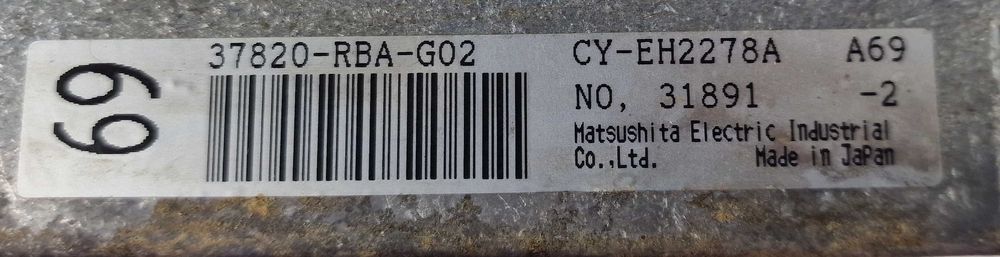 Компютър ECU Honda Accord 7 VII 2.0 Хонда Акорд 7  37820-RBA-G0