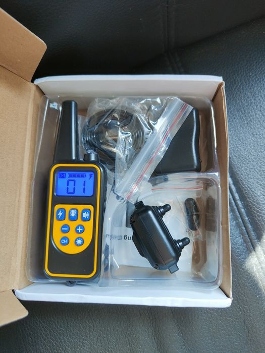 Zgarda cu electroșoc pentru câini , Zgarda cu vibrații sunet și soc