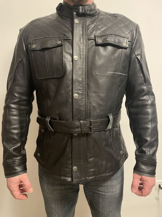 Geacă moto piele AJS -nouă