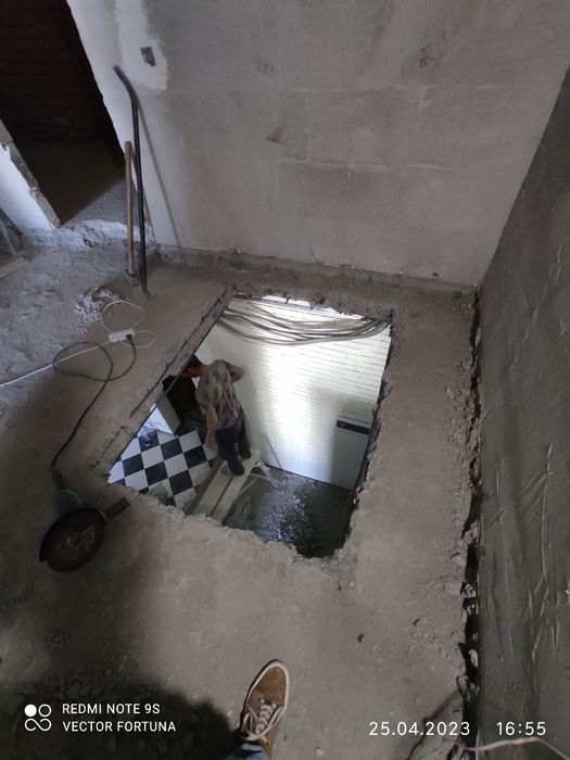 Демонтаж. Резка бетона. Перфоратор.