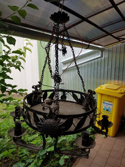 Candelabru, lampa plafon vintage unicat