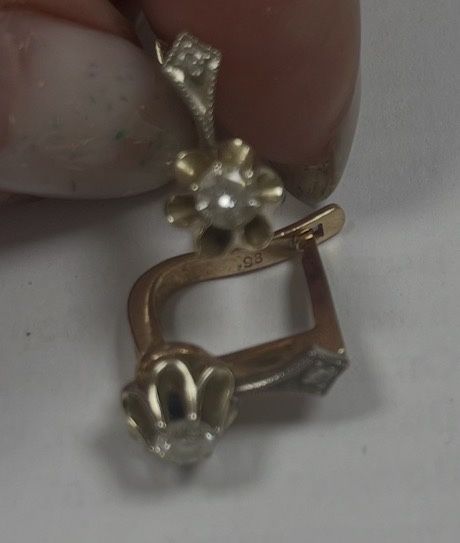 Серьги с бриллиантами