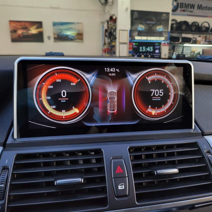 Навигация Android 14 128GB BMW X5 X6 E70 E71 БМВ Е70 Е71 Андроид