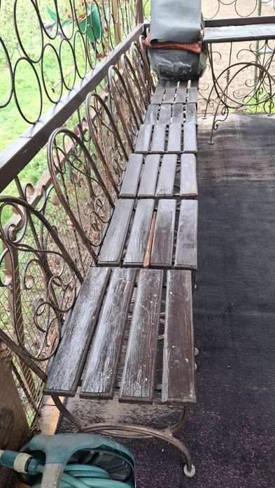 Кованные столы и стулья для беседки
