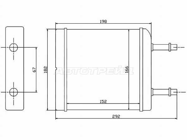 Радиатор отопителя салона Daewoo Matiz