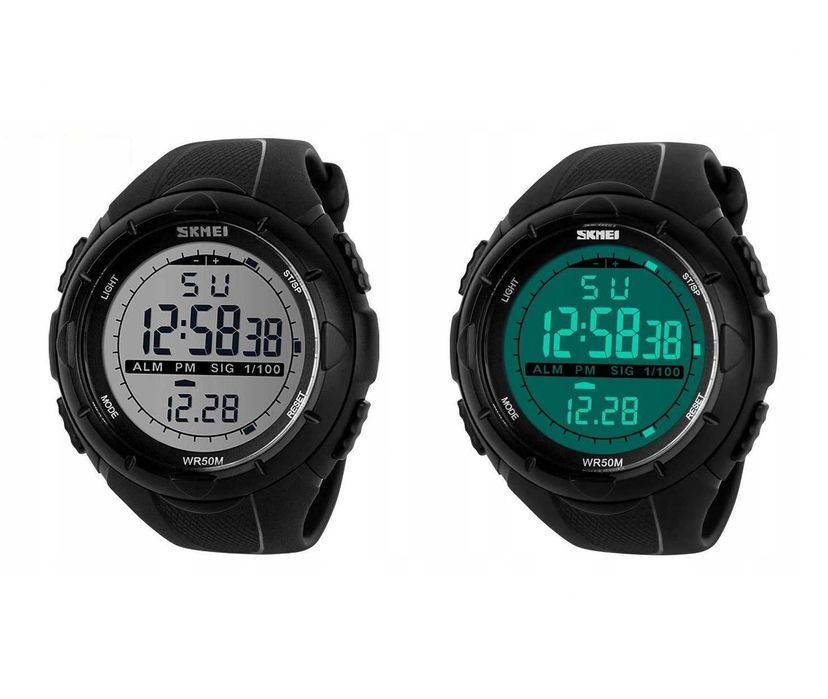 Солиден водоустойчив мъжки спортен часовник SKMEI кварц LED 1025 1258