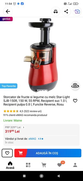 Storcător de fructe Starlight