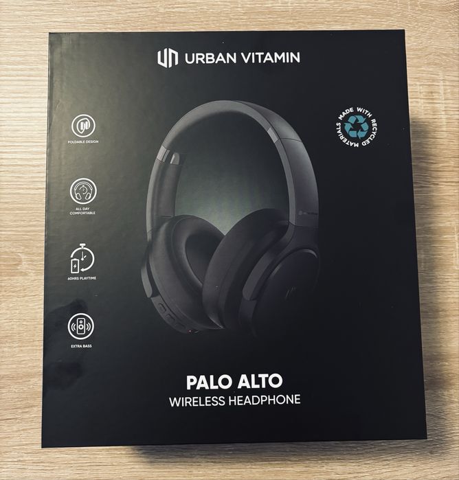 Casti Urban Vitamin Palo Alto RCS ,Negru