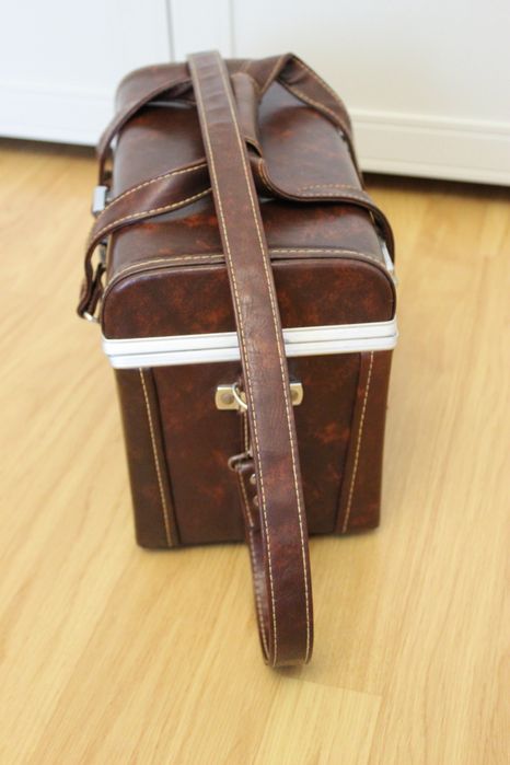 Geanta camera foto Vintage (piele&aluminiu) anii 1950-1970 Japan