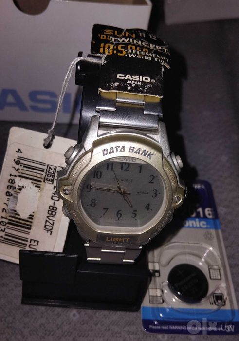 часы casio twincept abx-24-8bzvdf data bank