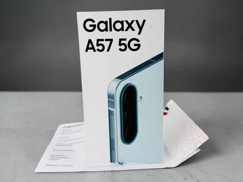 НОВ! Samsung Galaxy A57 5G 128GB 8RAM Icyblue 2г. Гаранция!