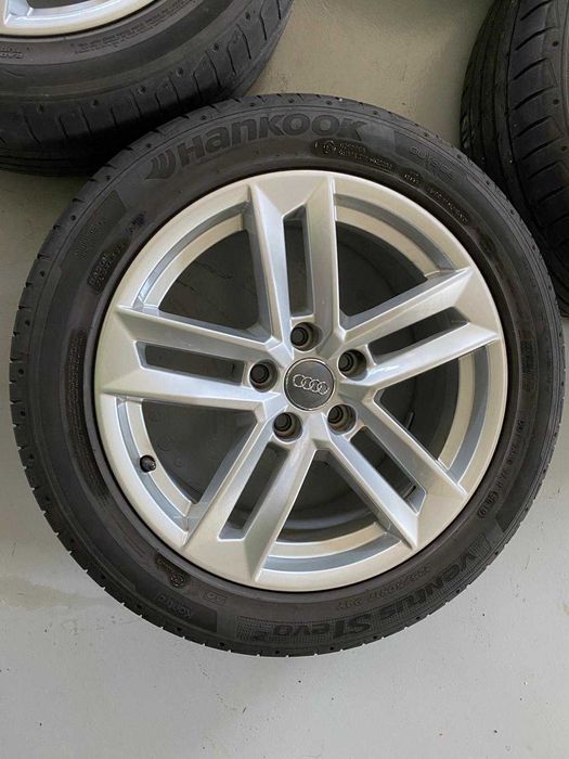 Jante originale Audi 17' A4 B9/B8  + anvelope vară Hankook A3, A5, A6