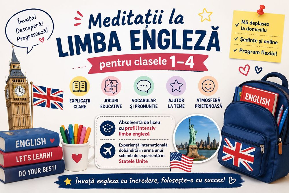 Ofer meditații limba engleză clasele 1-4