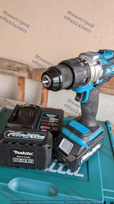 Акумулаторен ударен винтоверт Makita Железен патронник 40V 5Ah МАКИТА
